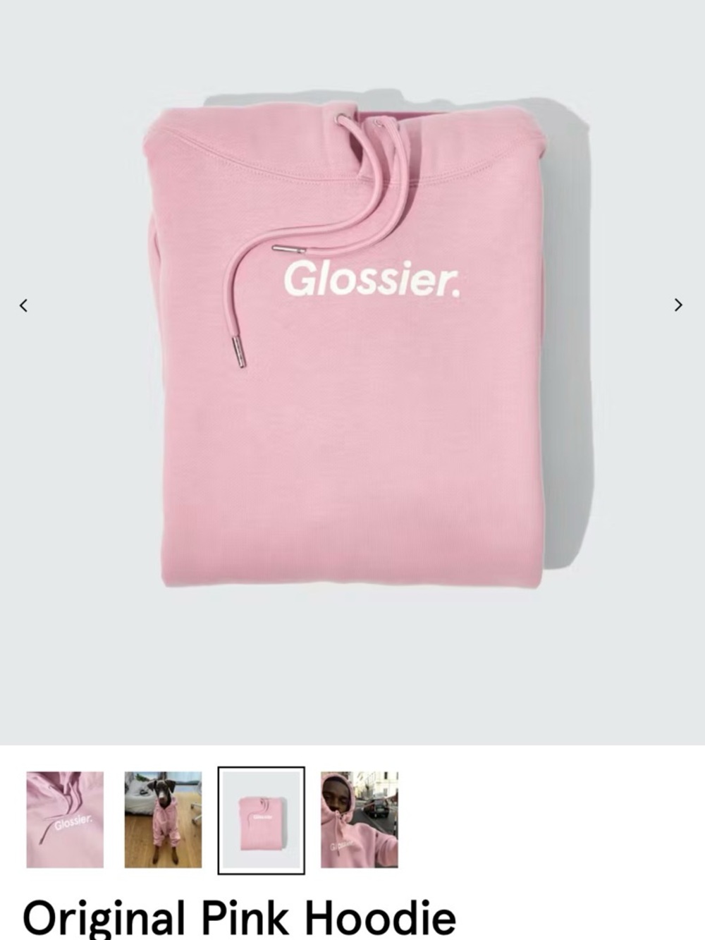 Glossier Pink Pullover Hoodie